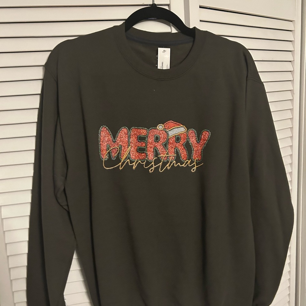 Merry Christmas Men's Sweater - Green